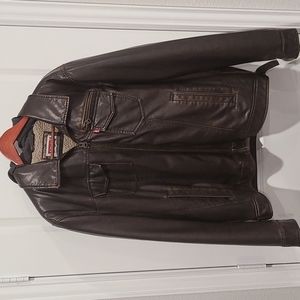 Levis Faux Leather Sherpa Lined Jacket
